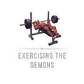 Sticker — “Exercising the Demons” Bench Press Fitness Sticker