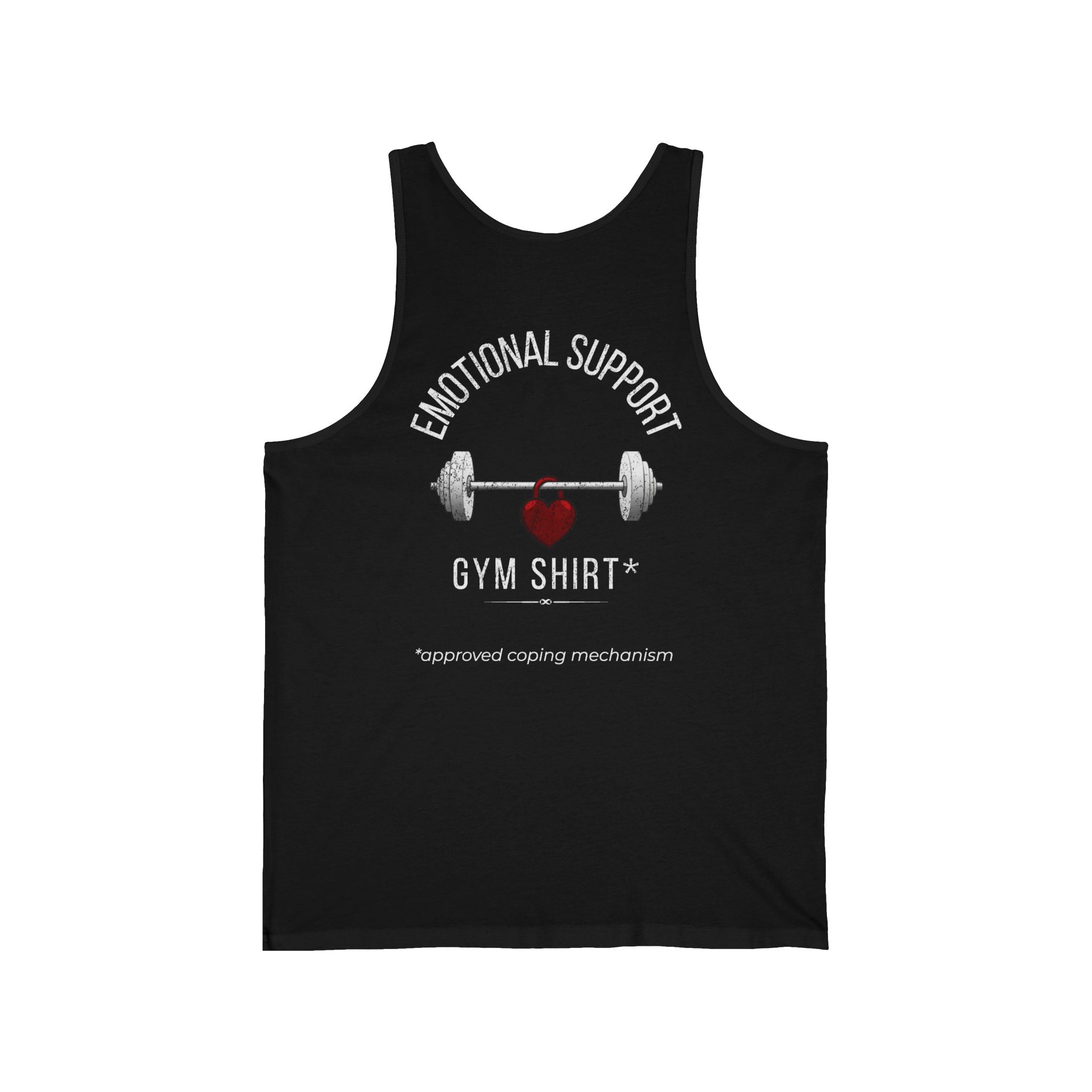 "Emotional Support Gym Shirt" Weightlifting Tank Top