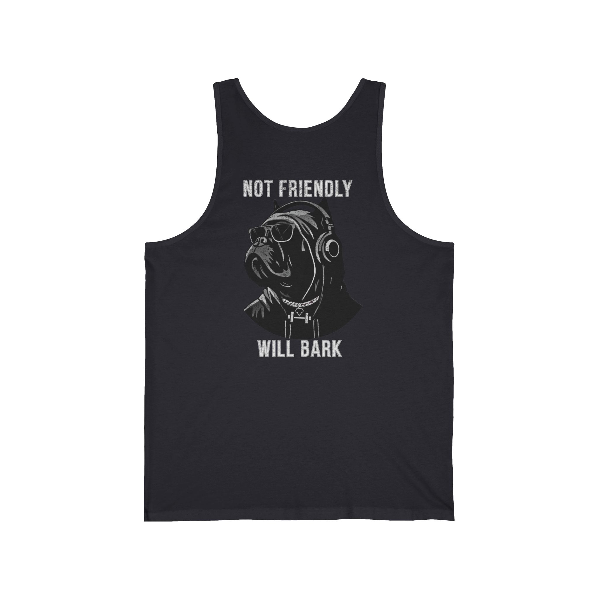 'Not Friendly Will Bark' Weightlifting Tank Top