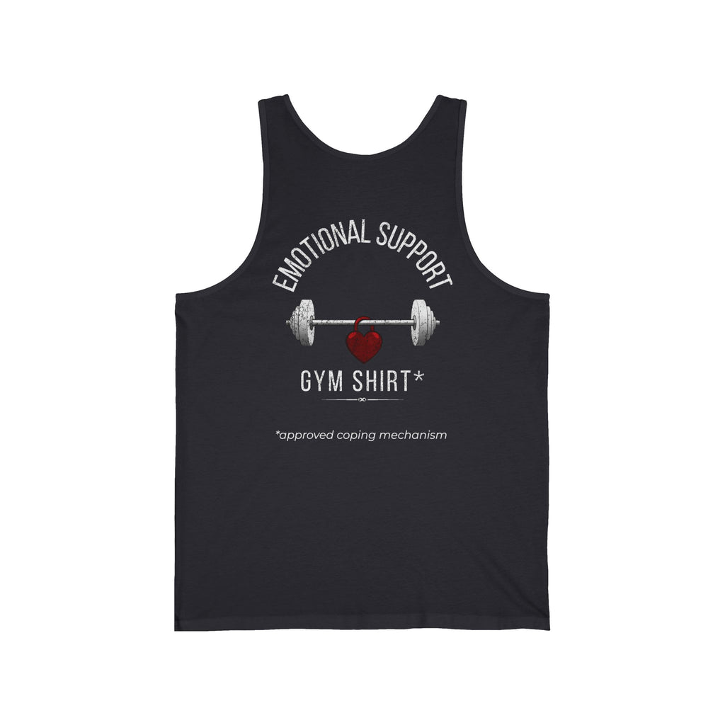 "Emotional Support Gym Shirt" Weightlifting Tank Top