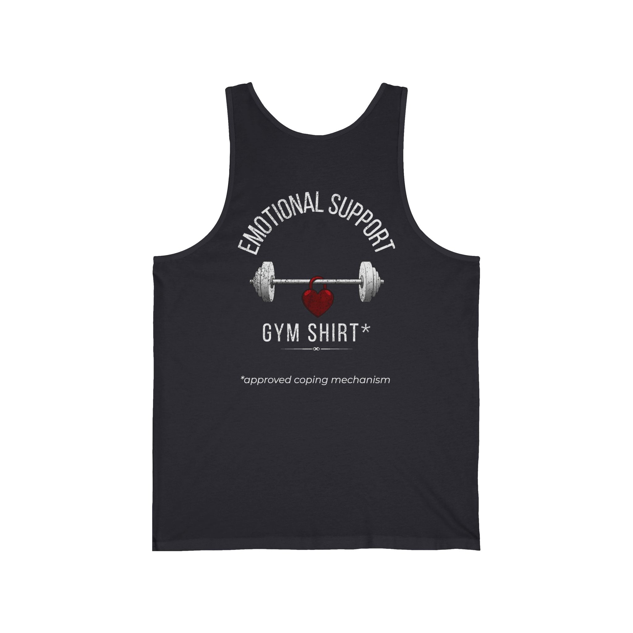 "Emotional Support Gym Shirt" Weightlifting Tank Top